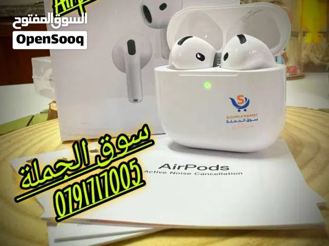 أختار الأصلي وريح راسك النسخة الأحدث والأقوى  بطارية تصل إلى 5ساعات من الأستخدام Apple AirPods 4 AN