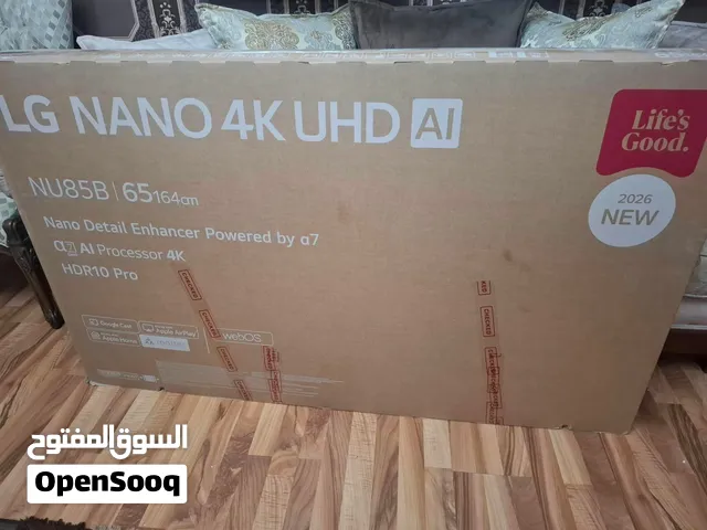 للبيع تلفزيون LG ال جي سمارت موديل 2026 جديد بالكرتونة بسعر حرق مع ساوند بار مجانا هدية