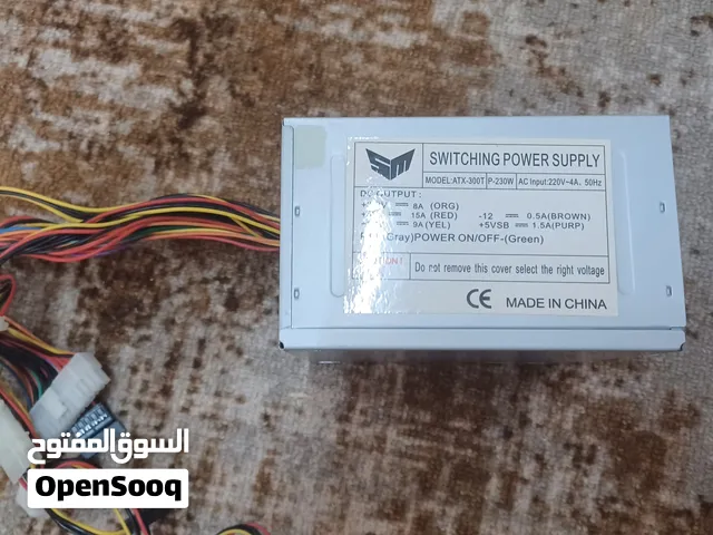 باور سبلاي (Power Supply) 230W نظيف جداً للأجهزة المكتبية بسعر حرق مفحوص وجاهز
