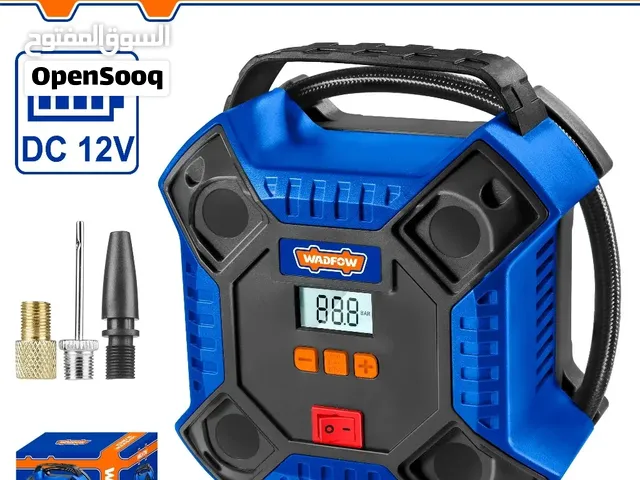 منفاخ إطارات رقمي للسيارات 12 فولت بقوة 160PSI من WADFOW