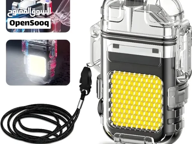 مصباح COB صغير + قدّاحة كهربائية + قاعدة/حامل
