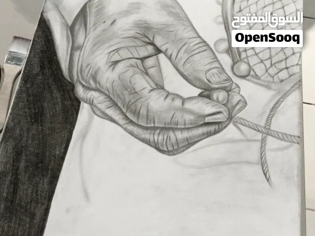 Canvas drawing, approximately A3 size رسمه كانفس حجم تقريبه A3