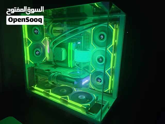 All White gaming PC custom build high end PC