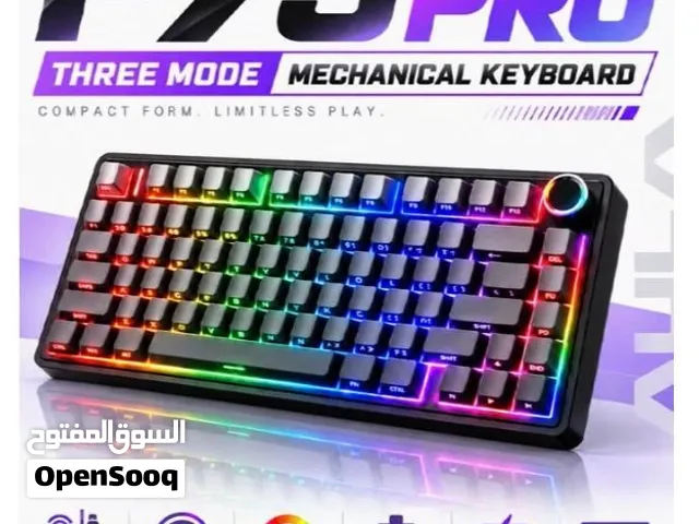 Black Aula f75 pro professional mechanical keyboard best and cheapest keyboard on the market