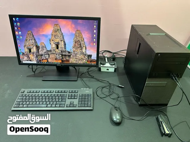 كمبيوتر ديل للبيع مع جميع ملحقاتة وشاشة