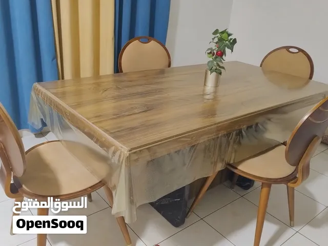 Wooden Dining Table with 4 Chairs - Good Condition