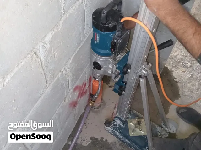 مكينة كور لتفتيح وتثقيب الخرسانه جميع مقاسات البيبات؟ صحي وكهربا و تكييف
