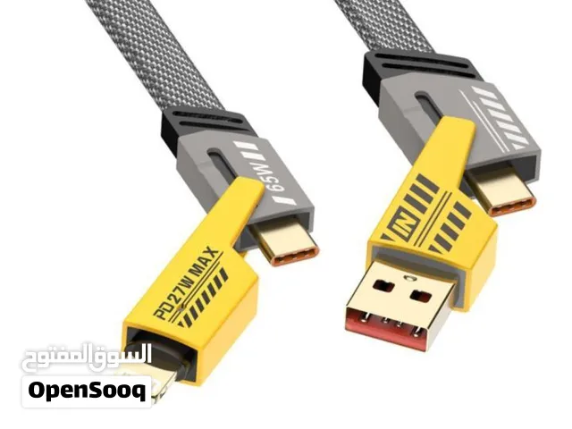 Multiple functional powers cables for phones IOS Android. 4 in one  and 65W high speed ( wholesale)