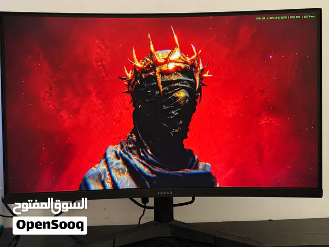 شاشه جيمنج منحنيه 180Hz 27 inches من شركه كوري