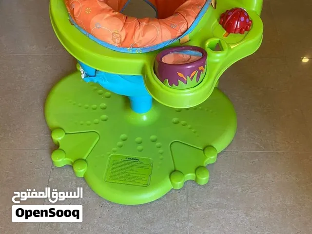 Baby Activity Jumper/Stationary Exersaucer with Padded Seat - Green/Orange