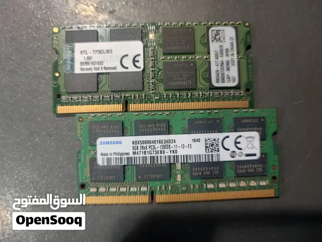 رام 8 قيقا ddr3 لابتوب