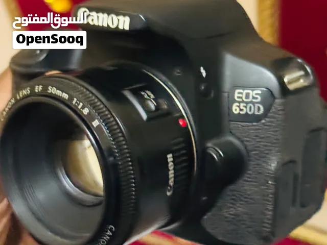 كاميرا كانون 650d نضيف معه عدسه 50