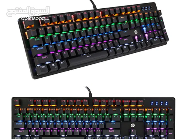 كيبورد ميكانيكي اتش بي اصلي سلكي HP USB WIRED KEYBOARD BLUE SWITCH
