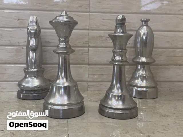 إكسسوارات شطرنج ألمنيوم مقوى حجم كبير