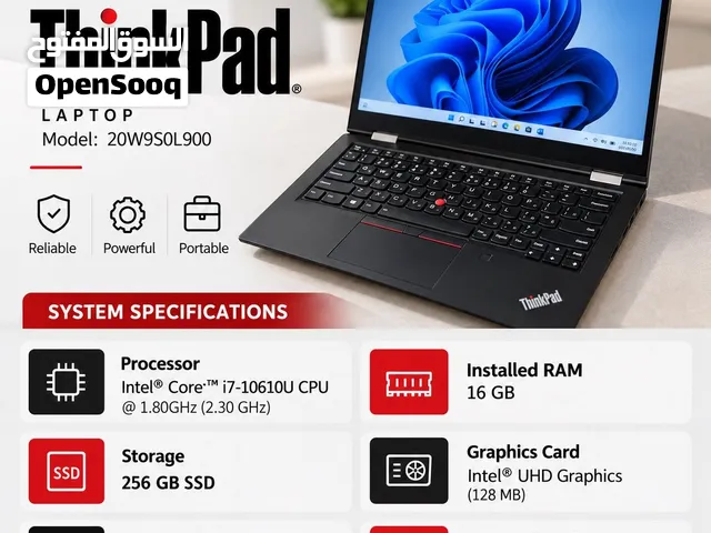 Lenovo ThinkPad i7 10th Gen 16GB RAM 256GB SSD Touchscreen 2-in-1