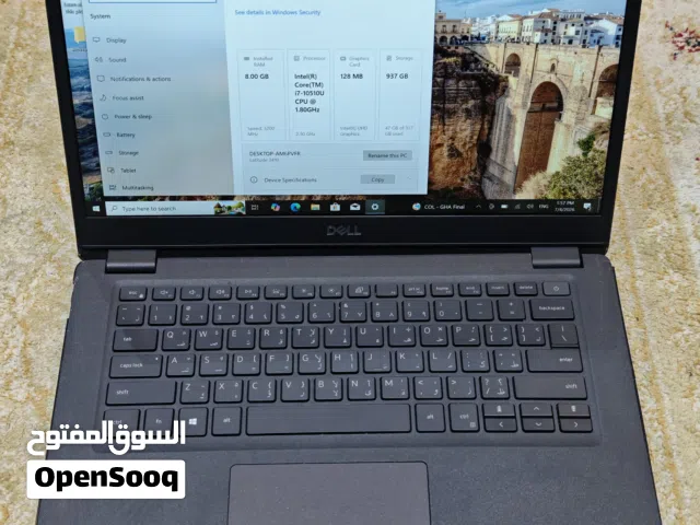 للبيع لابتوب dell core i7 10th شاشة لمس