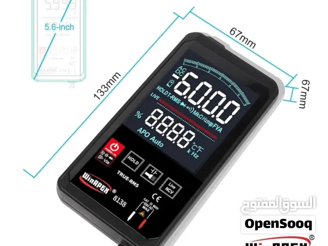 ساعة فحص شاشة لمسET8136 Touch Screen Multimeter Digital Automatic