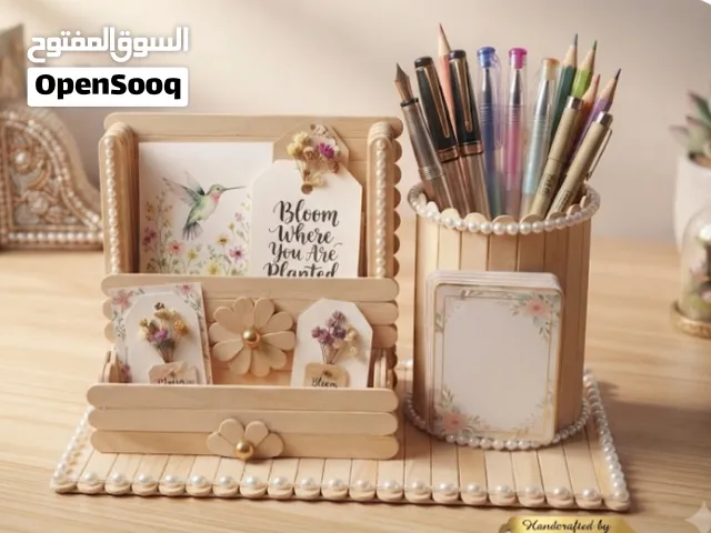Handmade Ice Cream Stick Desk Organizer