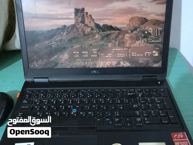 لابتوب ديل مستعمل بحالة ممتازة  core i5 بحجم كبير للشاشة موجود بحوارة اربد