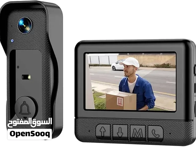 *جرس باب فيديو ذكي من طراز X6 يأتي مع شاشة مراقبة داخلية.* *المميزات الرئيسية: يتضمن الجهاز شاشة عا