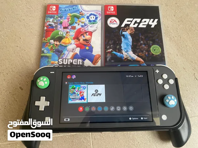 Nintendo Switch Lite + لعبتين +ملحقات  نينتدو سويتش لايت أسود