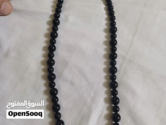 عقد عقيق اسود اصلي