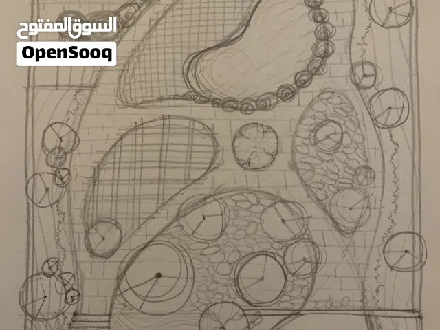 نصف قطعة ارض في حي النرجس والفردوس والياسمين والاحرار
