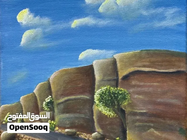A journey of peace  A handmade painting of beautiful pathway