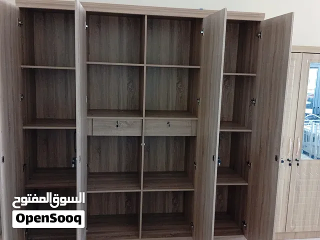 خزانة ملابس خشبية مودرن 4 أبواب مع مرايا وأقفال من التصفية الشاملة