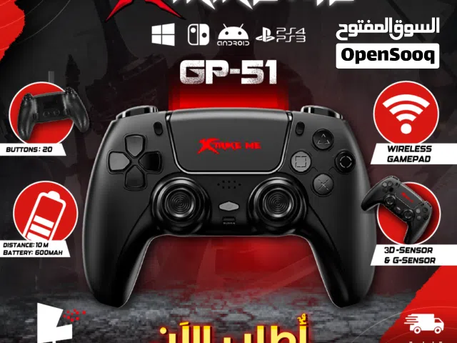 وحدات التحكم يد العاب جيمنغ اندويد  وايرلس XTRIKE ME GP-51 PS4 PS3 ANDROID PC Wireless Gamepad
