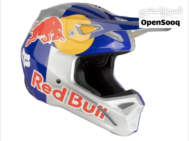 Premium Red Bull Solid V1 Full Face Racing Aerodynamic Motocross Helmet - 836605