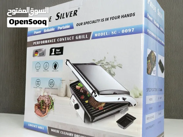 شواية لحم وكباب كهربائية Pride Silver 2000 واط تفتح 180 درجة SC-0097