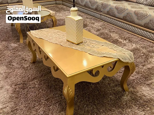 2 طاوله خشب زان شبه جديدة