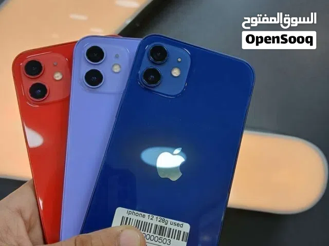 ايفون 12 بحالة الوكالة / نسخة 128 جيجا / بطاريات عالية / مكفول