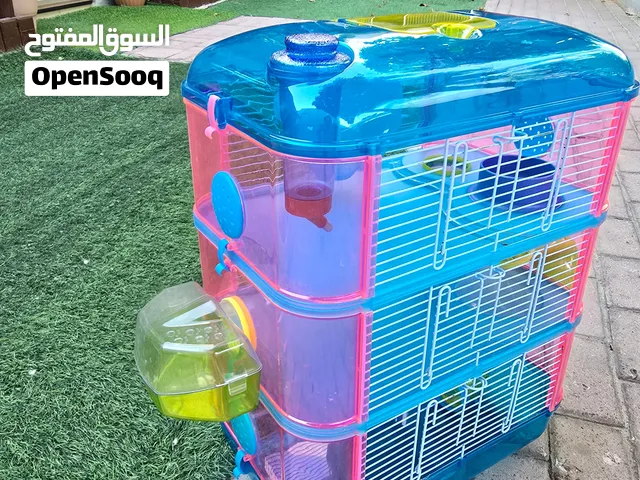 قفص وحاضنة همستر 9 دينار