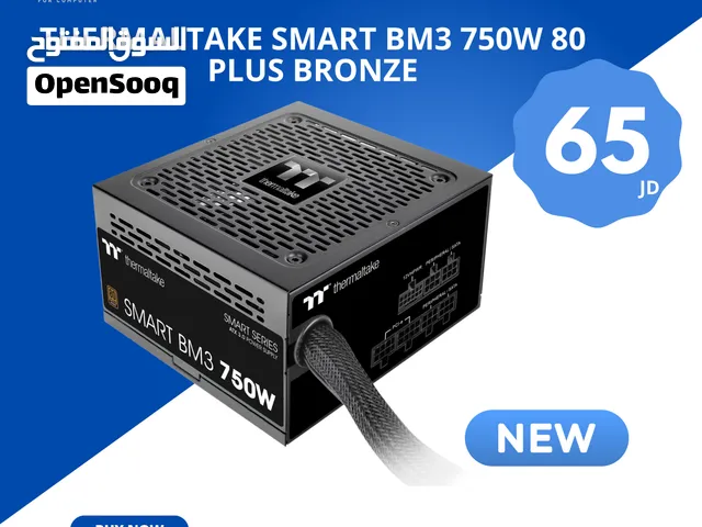 مزود طاقة Thermaltake Smart BM3 750W 80+ Bronze جديد