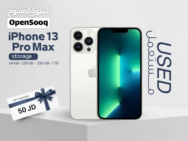 IPHONE 13 PRO MAX ( 128GB ) USED / ايفون 13 برو ماكس ذاكرة 128 مستعمل وكاله
