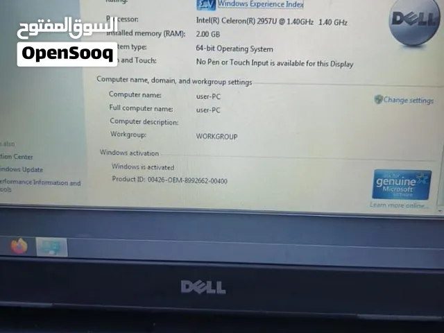 لابتوب ديل ( الجهاز نضيف جدا واستعمال طالبه) متوفر شاحن+ شنته خاصه