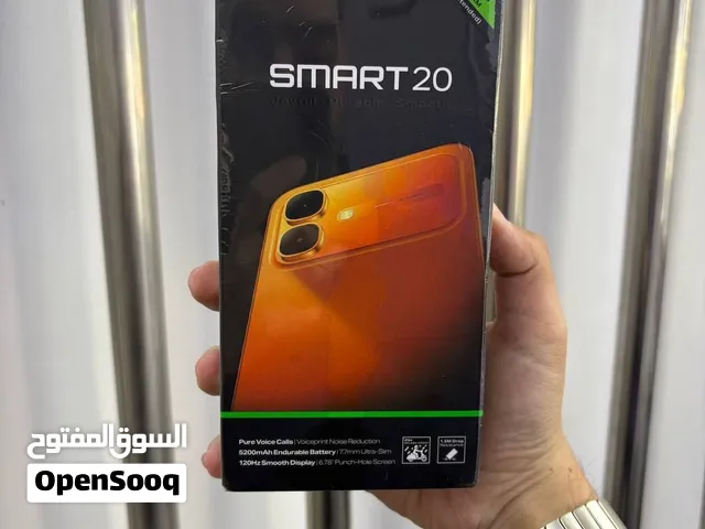 Infinix smart 20 4RAM / 128GB جديد مسكر بالكرتونة كفالة الوكيل الرسمي وشركتنا 3 سنوات