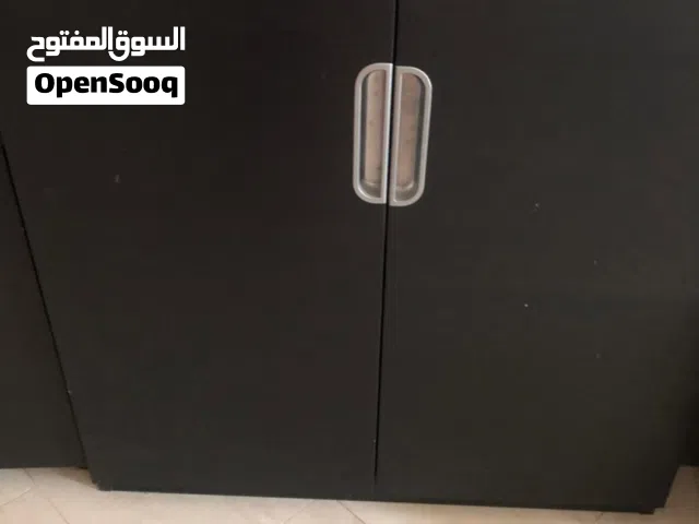 Storage Cabinet,  Wooden with front doors, Internal Shelves,  Black. IKEA