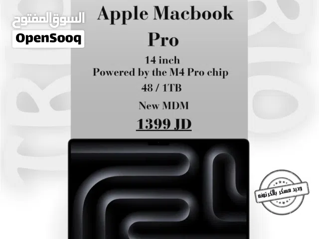 Macbook Pro M4 Pro 48/1TB NEW — ماك بوك برو ام 4 برو جديد