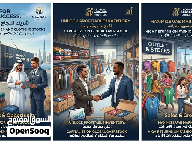 البحث عن شريك ممول لفتح مشروع ملابس ستوكات