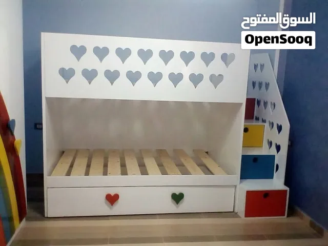 للبيع سرير دورين (مع درج ثالث بعجل يستخدم كسرير او درج تخزين كبير)