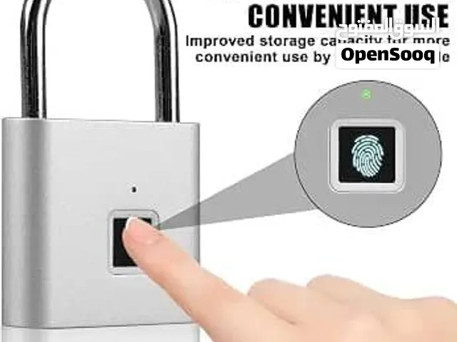 يقدم قفل بصمة الإصبع الذكي (Fingerprint Padlock) حلاً آمناً وبدون مفتاح لحماية الحقائب، والخزائن، وا