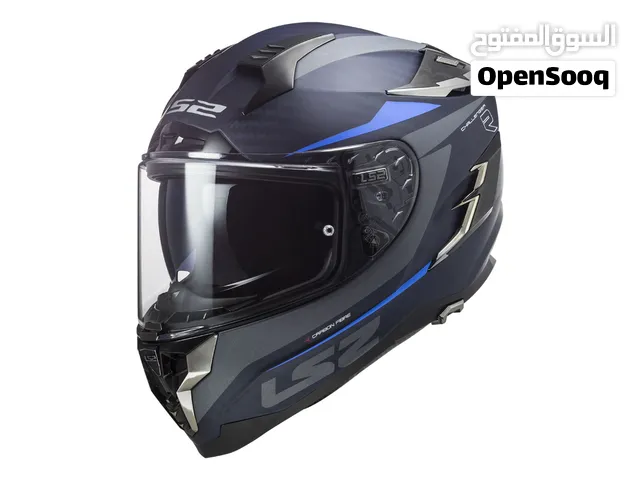 LS2 FF327 Challenger CT2 Carbon Fiber Motorcycle Helmet Drone Matte Blue (M, L, XL, 2XL ) - 609289