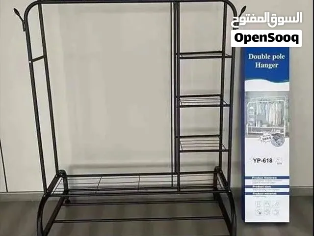 Steel clothes hanging stand with tyres and heavy duty