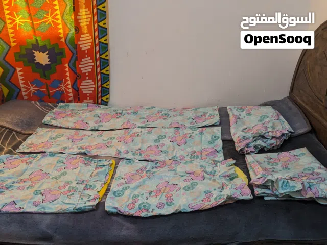 Bedding set 1.5 with elephants 6 items طقم ملايات سرير مقاس 1.5 برسومات فيلة – 6 قطع
