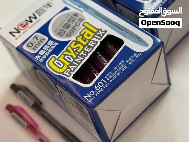بسم الله متوفر عدد 6 كراتين اقلام حبر سائل لون احمر فقط ونوعية جيدة
