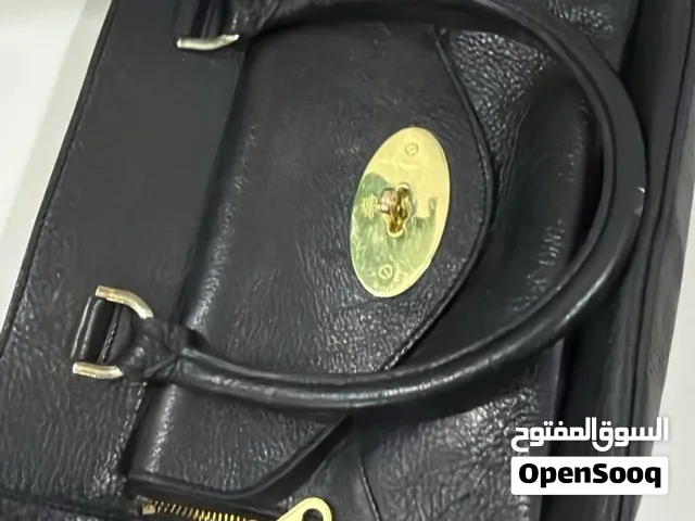 Black leather handbag for sale