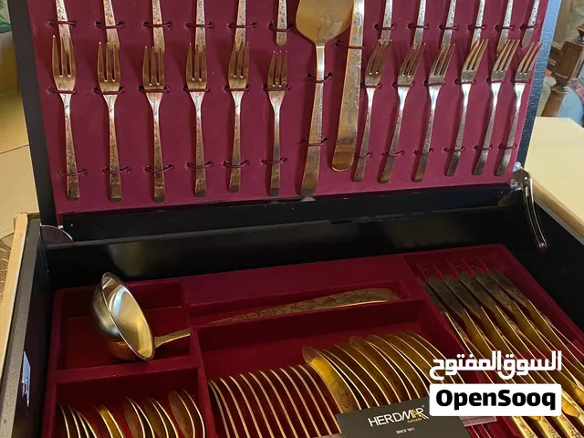 لهواه التميز.. طقم ملاعق برتغالى مطلى ذهب عيار 24 قيراط انيق جداااا..